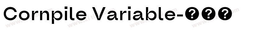 Cornpile Variable字体转换